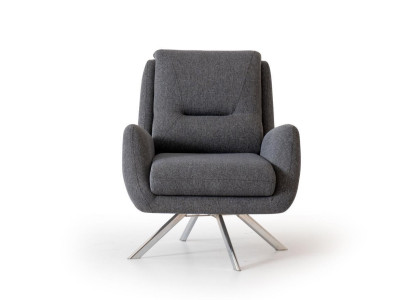 Modern Armchair Luxury Furniture in Living room Lounge Club Designer gray Furnishings